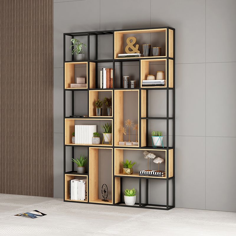 Modern Style Bookcase Metal Open Back Bookshelf for Office Use Clearhalo 'Bookcases' 'furn' 'furn_bookcases' 'Furniture' 'Office Furniture' 1200x1200_88f32821-6557-4b3d-b757-adadb4a4c4cb