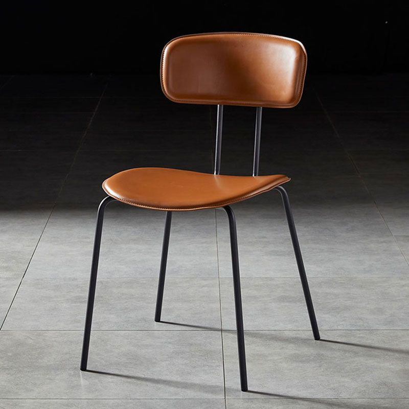 Industrial Design Open Back Dining Side Chairs Armless Dining Side Chairs for Kitchen Clearhalo ' kitchen&dining_furn' 'Dining Chairs' 'Dining Tables & Seating' 'dining_chair' 'Furniture' 'furniture_dining_chair' 'Kitchen & Dining Furniture' 'kitchen' 1200x1200_88f32cad-56ad-4502-9dc3-f7e87400ca6b