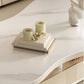 Table basse sur pied moderne en ardoise, forme libre, table de cocktail
