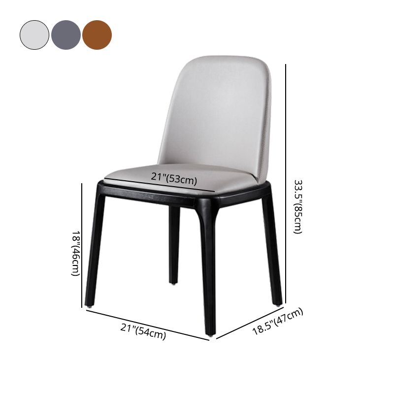 Indoor Industrial Side Chair Solid Back Wood Upholstered Dining Room Chair Clearhalo ' kitchen&dining_furn' 'Dining Chairs' 'Dining Tables & Seating' 'dining_chair' 'furn' 'furn_dining_chair' 'Furniture' 'furniture_dining_chair' 'Kitchen & Dining Furniture' 'kitchen' 1200x1200_88f43e09-5ba7-4719-99f0-1f49217bae79