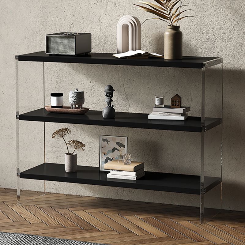 Rectangle Shape Contemporary Console Table Black/White Console Sofa Table Clearhalo 'Console Tables' 'console_tables' 'Entry & Mudroom Furniture' 'furn' 'furn_console_tables' 'Furniture' 1200x1200_88f57567-0d5a-421a-9650-861a84d198b4