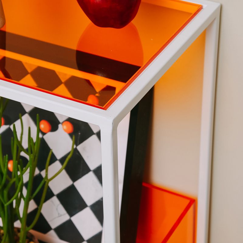 10" Wide Contemporary Shelf Bookcase Acrylic Open Back Bookcase Clearhalo 'Bookcases' 'furn' 'furn_bookcases' 'Furniture' 'Office Furniture' 1200x1200_88f5c0a3-8132-41a3-9ffe-72b551b34fa8