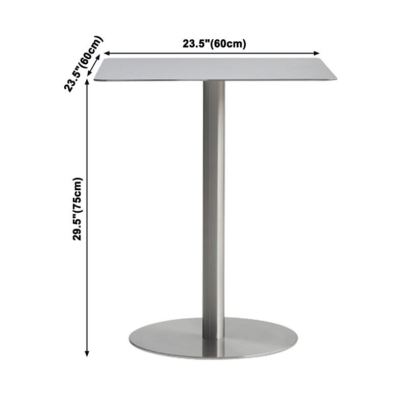 Metal Industrial Dining Table Stainless Steel Table for Kitchen and Dining Room Clearhalo ' dining_table' 'Dining Tables & Seating' 'Dining Tables' 'furn' 'furn_dining_table' 'Furniture' 'furniture_dining_table' 'Kitchen & Dining Furniture' 'kitchen&dining_furn' 'kitchen' 'kitchen_dining_table' 1200x1200_88f603dd-12be-4afe-abed-b109e27c5432