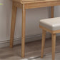 Scandinavian Dressing Table Solid Wood Vanity Makeup Table Set with 3 Drawers