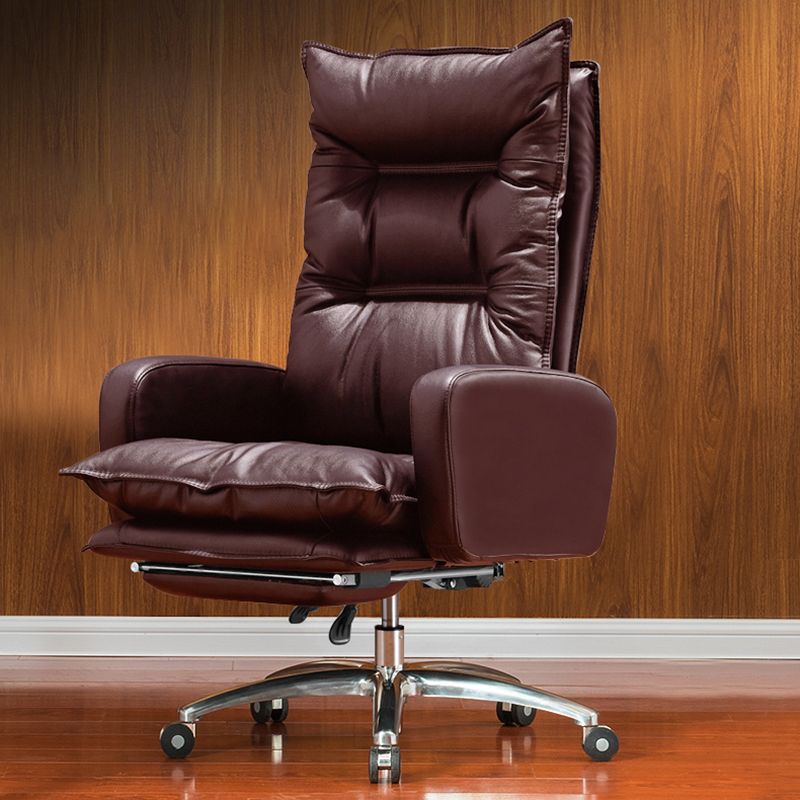 Modern Padded Arms Managers Chair Adjustable Seat Height Chair Clearhalo 'furn' 'furn_office_chair' 'Furniture' 'Office Chairs' 'Office Furniture' 'office_chair' 1200x1200_88f9a5a7-0348-47ff-a421-01874a17d36f