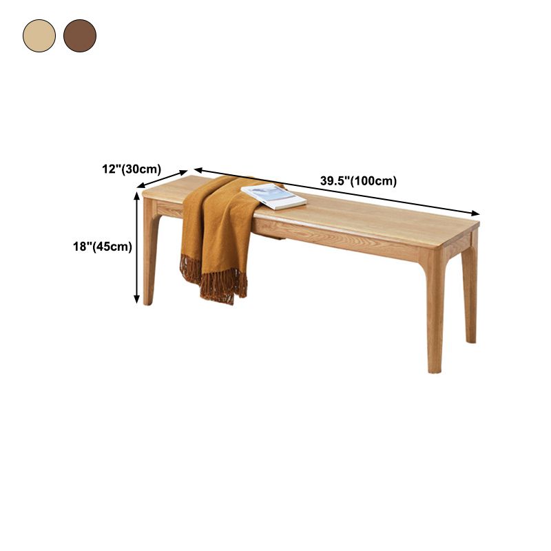 Modern Solid Wood Seating Bench 11.8" W Ottoman Bench with Legs Clearhalo 'Benches' 'Chairs & Seating' 'furn' 'furn_benches' 'Furniture' 'Living Room Furniture' 1200x1200_88fb04e0-d711-4b7d-a606-9ffc204a9bed