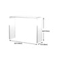 Contemporary Rectangular Writing Desk Home Acrylic Office Desk