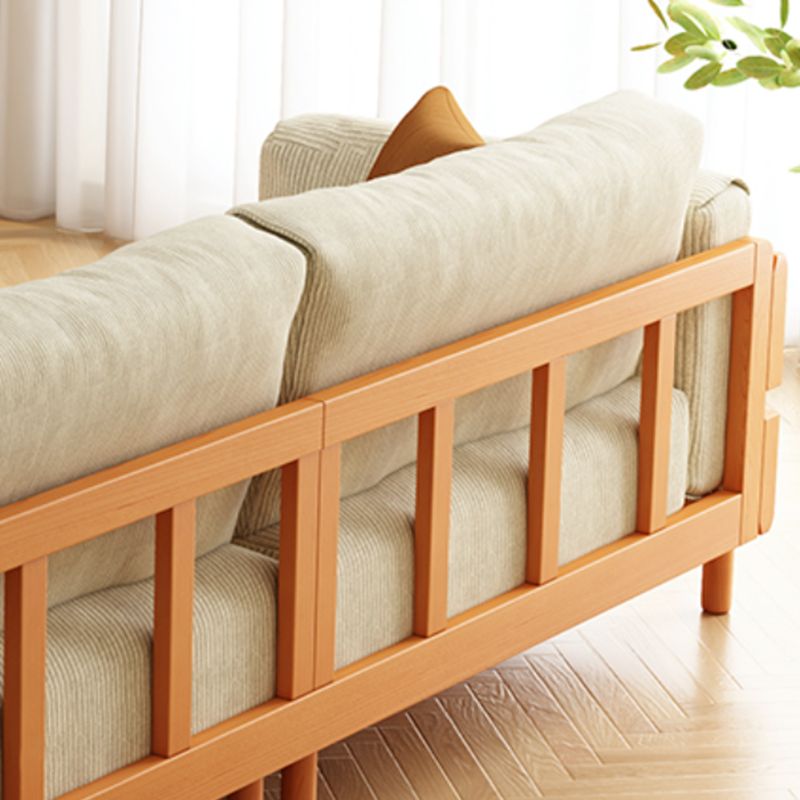 Solid Wood Square Arm Sofa Slipcovered Corduroy Cushions Sofa Clearhalo 'furn' 'furn_sofas' 'Furniture' 'Living Room Furniture' 'Sofa' 'sofas' 1200x1200_88fd6364-a7d6-417c-9bb8-57b1d99cacec