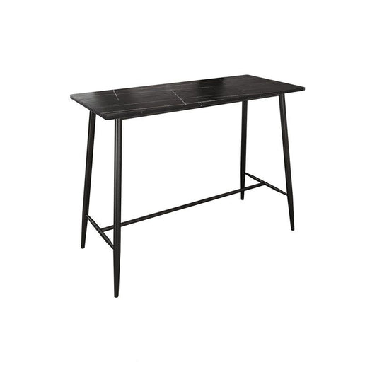 Rectangle Bar Table Contemporary Bar Table with Trestle Base,47.24"W x 23.62"L x 41.34"H Clearhalo 'Bar Furniture' 'Bar Tables' 'bar_tables' 'Furniture' 'furniture_bar_tables' 'Kitchen & Dining Furniture' 1200x1200_88fd7f16-1b43-4e44-91ef-fd3ef262d668
