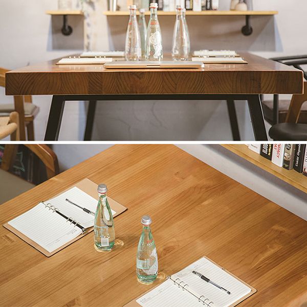 Solid Wood Industrial Dining Table Brown Rectangle Table with Sled Base for Home Use Clearhalo ' dining_table' 'Dining Tables & Seating' 'Dining Tables' 'furn' 'furn_dining_table' 'Furniture' 'furniture_dining_table' 'Kitchen & Dining Furniture' 'kitchen&dining_furn' 'kitchen' 'kitchen_dining_table' 1200x1200_88fd884a-621b-49f1-af53-1851896a77fb