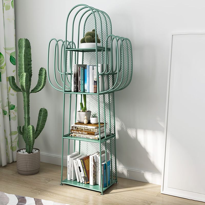 Libreria geometrica scandinava Metal With Back Shelf with Scaffali