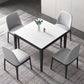 4-foot Stone Dining Site Table Industrial Style Square Dining Table for Home Clearhalo ' dining_table' 'Dining Tables & Seating' 'Dining Tables' 'furn' 'furn_dining_table' 'Furniture' 'furniture_dining_table' 'Kitchen & Dining Furniture' 'kitchen&dining_furn' 'kitchen' 'kitchen_dining_table' 1200x1200_88fef023-fb18-418e-8a97-1b39479e08bd