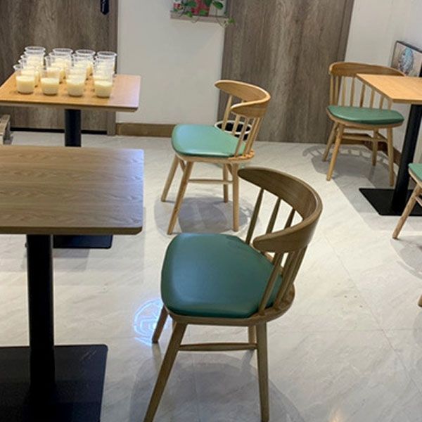 Sillas traseras tradicionales sillas de comedor sillas sin brazos con patas de madera para cocina