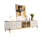 Glam White Stone Top TV Stand 4-Drawer TV Console with Stainless Steel Frame Clearhalo 'furn' 'furn_tv_stands_entertainment_centers' 'Furniture' 'Living Room Furniture' 'TV Stands & Entertainment Centers' 'TV Stands & Media Storage Furniture' 'tv_stands_entertainment_centers' 1200x1200_88ffe0bd-bd3c-46bf-8169-3f431a350bce