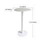 White Modern Style Round Table in Metal Milk Tea Shop Bar Table Clearhalo 'Bar Furniture' 'Bar Tables' 'bar_tables' 'furn' 'furn_bar_tables' 'Furniture' 'furniture_bar_tables' 'Kitchen & Dining Furniture' 1200x1200_8900b736-805f-4d77-897e-8c054307400d