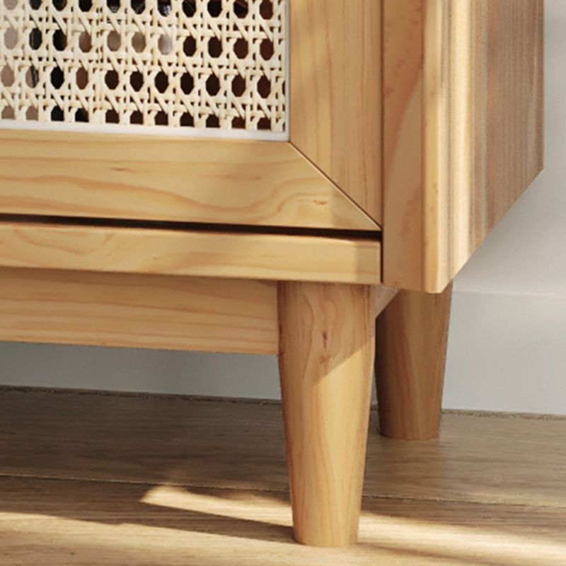 Sideboard per interni in legno da pranzo in legno chiaro moderno con gambe