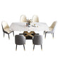 Traditional Luxury Rectangle Dining Table Stainless Steel Furniture for Indoor Clearhalo ' dining_table' 'Dining Tables & Seating' 'Dining Tables' 'furn' 'furn_dining_table' 'Furniture' 'furniture_dining_table' 'Kitchen & Dining Furniture' 'kitchen&dining_furn' 'kitchen' 'kitchen_dining_table' 1200x1200_89047440-da80-4378-93ee-3468364fdb23