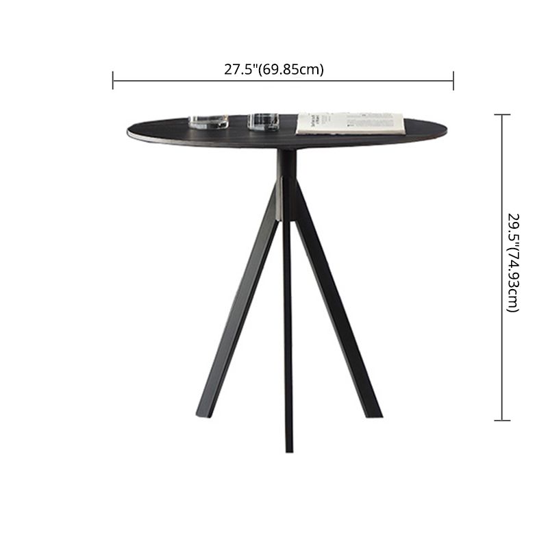 Modern Style Sintered Stone Dining Room Set Black Round Formal Dining Table Furniture Clearhalo 'Dining Room Sets' 'Dining Tables & Seating' 'dining_room_set' 'furn' 'furn_dining_room_set' 'Furniture' 'furniture_dining_room_set' 'Kitchen & Dining Furniture' 'kitchen&dining_furn' 'kitchen' 1200x1200_890b2796-2175-4794-9116-21031655e2dc