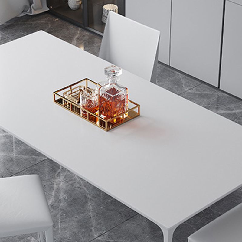 Industrial Dining Room Table Rectangle Stone Dinette Table for Home Clearhalo 'Dining Tables & Seating' 'Dining Tables' 'dining_table' 'furn' 'furn_dining_table' 'Furniture' 'Kitchen & Dining Furniture' 1200x1200_890b43b3-025f-4679-947f-54a2e8dd52b2