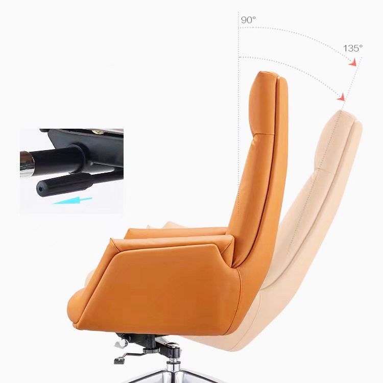 Modern & Contemporary Upholstered Chair Orange Task High Back Chair Clearhalo 'furn' 'furn_office_chair' 'Furniture' 'Office Chairs' 'Office Furniture' 'office_chair' 1200x1200_890bd0b8-8fc8-4645-a891-1fe41e505a50