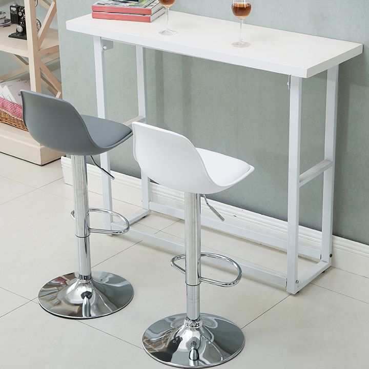 Contemporary Adjustable Height Bar Stool PU Leather Bar Stools for Kitchen Clearhalo 'Bar Furniture' 'Bar Stools' 'bar_stools' 'furn' 'furn_bar_stools' 'Furniture' 'Kitchen & Dining Furniture' 1200x1200_890da441-40d0-4f5e-84ba-71114a3d37f9