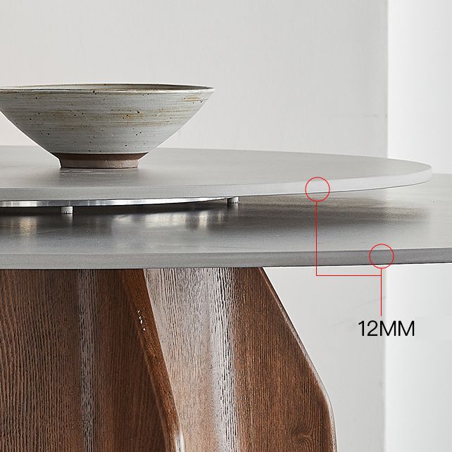 Modern Dining Table Round Sintered Stone Table for Restaurant Clearhalo 'Dining Tables & Seating' 'Dining Tables' 'dining_table' 'furn' 'furn_dining_table' 'Furniture' 'furniture_dining_table' 'Kitchen & Dining Furniture' 'kitchen' 'kitchen_dining_table' 1200x1200_890fd30d-c740-43c3-990c-43b0511d9352