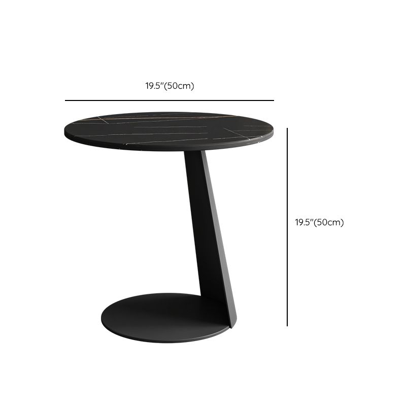 White Round Coffee Table Slate Coffee Table Set with Black Legs Clearhalo 'Coffee & Accent Tables' 'Coffee Tables' 'coffee_tables' 'furn' 'furn_coffee_tables' 'Furniture' 'Living Room Furniture' 1200x1200_890fe271-f5ca-409a-a157-b9c11af33073