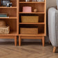 Estantería de estilo moderno Estantería trasera cerrada de madera maciza estándar con estantes
