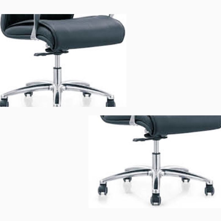 Contemporary Arm Chair Fixed Arms Blue Faux Leather Office Chair Clearhalo 'furn' 'furn_office_chair' 'Furniture' 'Office Chairs' 'Office Furniture' 'office_chair' 1200x1200_891305f5-21ab-456d-bc2e-9e61dd8443b0