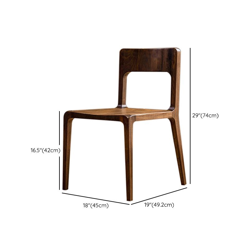 Stile contemporaneo aperto sedia da pranzo in legno massiccio per casa