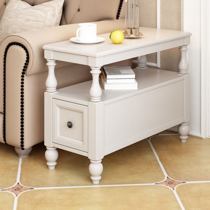 4 Legs Side Table Modern Wood Gold 2-Drawer Side End Snack Table Clearhalo 'Coffee & Accent Tables' 'End & Side Tables' 'end_side_table' 'end_side_tables' 'furn' 'furn_end_side_tables' 'Furniture' 'furniture_end_side_table' 'Living Room Furniture' 1200x1200_891492b5-d8e9-4001-858b-e28ce7a94bb8