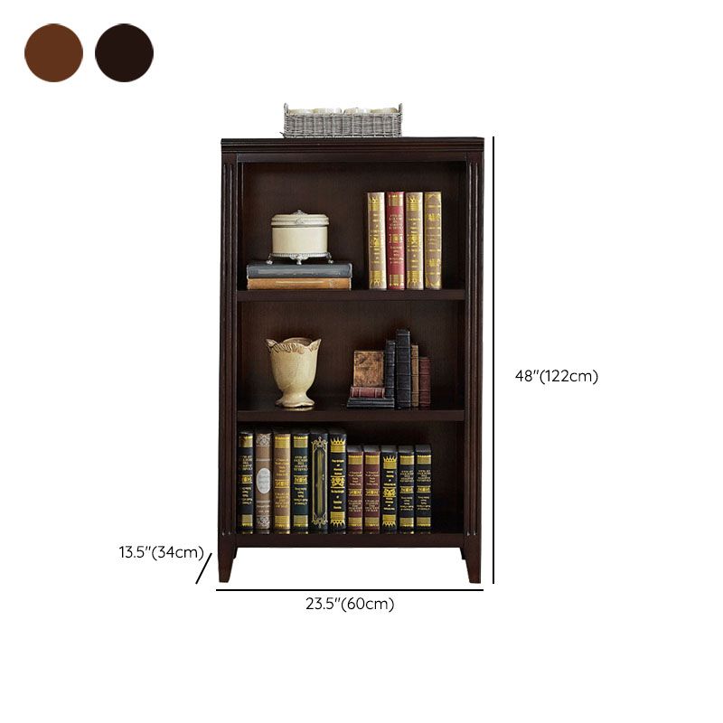 Contemporary Closed Back Standard Bookshelf Wooden Bookcase for Study Room Clearhalo 'Bookcases' 'furn' 'furn_bookcases' 'Furniture' 'Office Furniture' 1200x1200_8914bfbe-6776-48e2-96de-30adc11a537c
