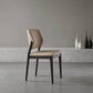 Ash Wood Legs Side Chair Modern Armless Dining Chairs with Upholstered