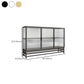 Glam Metal Curio Curio Porte in vetro Display mobile per soggiorno
