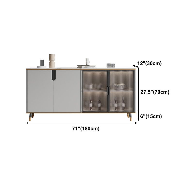 33.46"H Sideboard Glam Style Dining Server for Kitchen and Living Room Clearhalo 'buffet_sideboard' 'Buffets & Sideboards' 'furn' 'furn_buffet_sideboard' 'Furniture' 'Kitchen & Dining Furniture' 1200x1200_89153322-8a34-40a3-9b59-01b3d34863a3