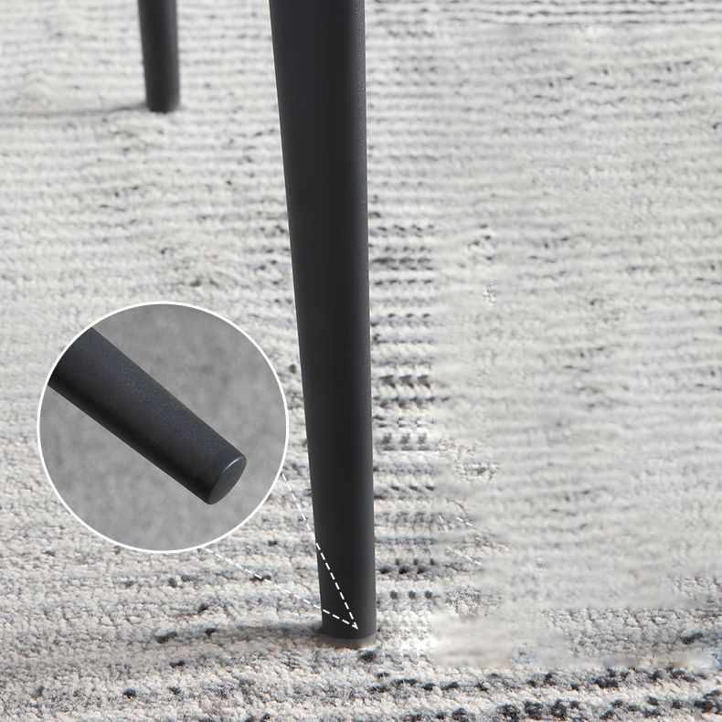 Contemporary Metal Dining Arm Chairs Faux Leather Wingback Side Chair (Set of 2) Clearhalo ' kitchen&dining_furn' 'Dining Chairs' 'Dining Tables & Seating' 'dining_chair' 'furn' 'furn_dining_chair' 'Furniture' 'furniture_dining_chair' 'Kitchen & Dining Furniture' 'kitchen' 1200x1200_89171fc2-6991-4413-88a8-ebeb7e9e9dfc