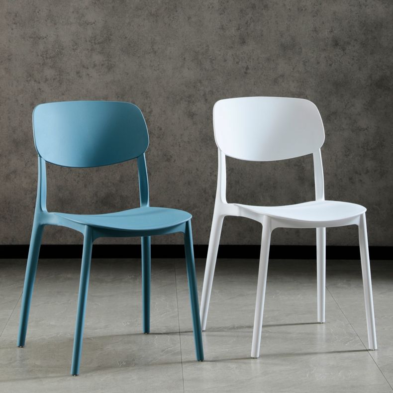 Modern Indoor-Outdoor Plastic Side Chair Open Back Dining Side Chair Clearhalo ' kitchen&dining_furn' 'Dining Chairs' 'Dining Tables & Seating' 'dining_chair' 'furn' 'furn_dining_chair' 'Furniture' 'furniture_dining_chair' 'Kitchen & Dining Furniture' 'kitchen' 1200x1200_89186d0c-576a-4bd4-b9e2-e169a20a0952
