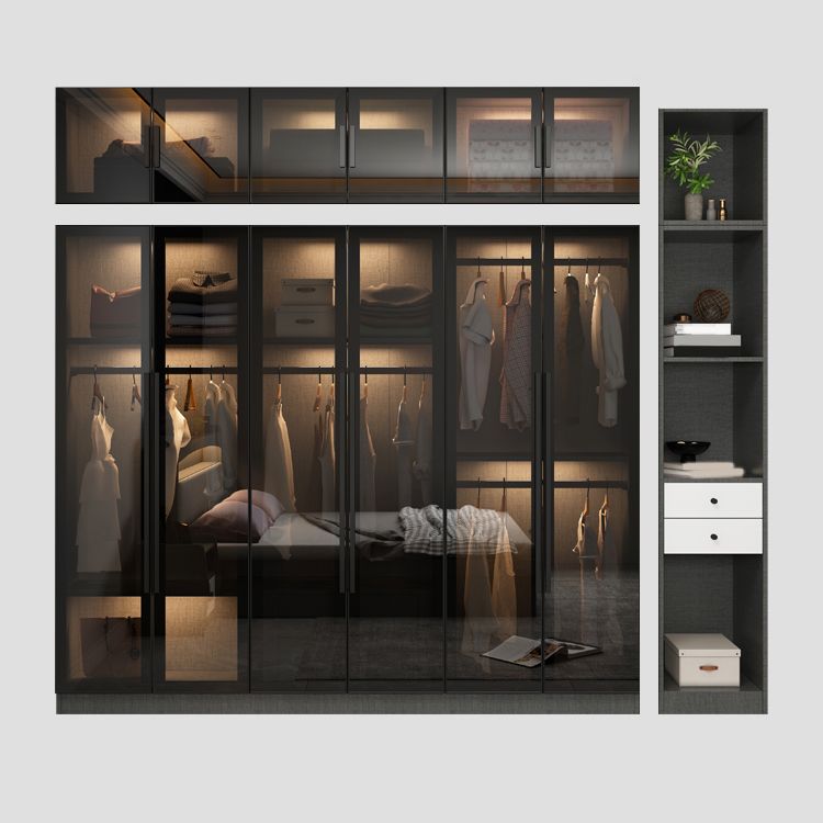 Gabinete de almacenamiento de estilo moderno para el gabinete de acabado con espejo en el hogar con puerta de vidrio