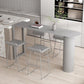 Faux Leather Armless Dining Stools Contemporary Bar Stools with Metal Base Clearhalo 'Bar Furniture' 'Bar Stools' 'bar_stools' 'furn' 'furn_bar_stools' 'Furniture' 'Kitchen & Dining Furniture' 1200x1200_8919314d-7c95-4001-b7a1-06cb4b574473