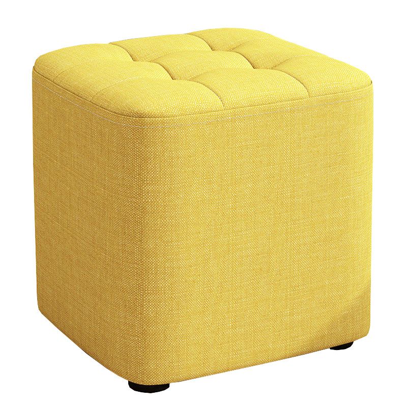 Solid Color Fabric Standard Stool Modern Simple Square Upholstered Stool Clearhalo 'furn' 'furn_ottomans_poufs' 'Furniture' 'Living Room Furniture' 'Ottomans & Poufs' 'ottomans_poufs' 1200x1200_891a0fdd-9ecb-4e3b-bc34-8fbac4c500b2