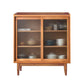 Modern Glass Doors Display Stand Pine Storage Cabinet for Living Room Clearhalo 'Display & China Cabinets' 'display_china_cabinets' 'furn' 'furn_display_china_cabinets' 'Furniture' 'Kitchen & Dining Furniture' 1200x1200_891abaaf-f6aa-4281-83f8-f3419b082f45