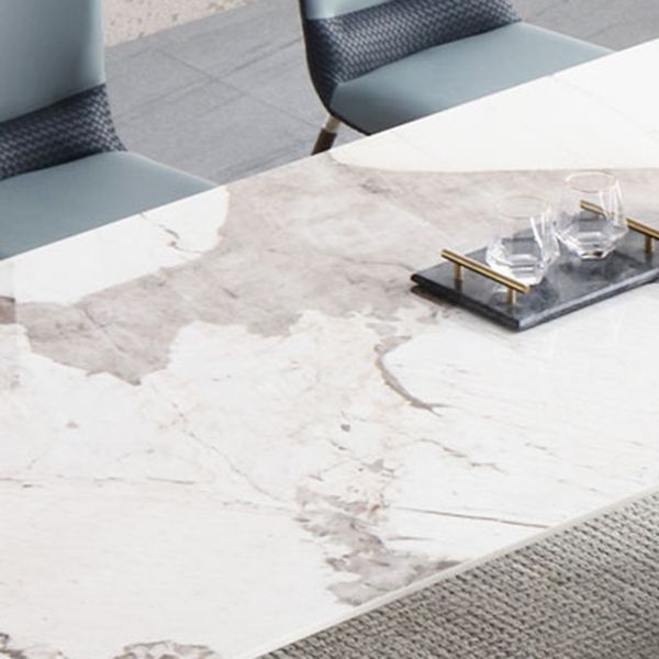 Sintered Stone Dining Table Luxury Style Double Pedestal Base Table for Home Clearhalo ' dining_table' 'Dining Tables & Seating' 'Dining Tables' 'furn' 'furn_dining_table' 'Furniture' 'furniture_dining_table' 'Kitchen & Dining Furniture' 'kitchen&dining_furn' 'kitchen' 'kitchen_dining_table' 1200x1200_891d8f87-f090-451c-b316-06f8af5e20bf