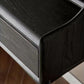 Modern Black Dressing Table Stool Set Wooden Vanity Dressing Table for Bedroom
