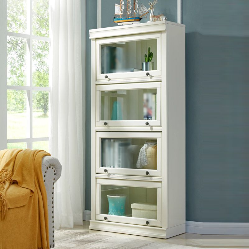 Wooden Barrister Bookcase Modern Style Closed Back Bookcase with Doors for Home Office Clearhalo 'Bookcases' 'furn' 'furn_bookcases' 'Furniture' 'furniture_bookcases' 'kitchen' 'kitchen_bookcases' 'Living Room Furniture' 'Office Furniture' 1200x1200_891f45cf-d166-4c0c-b096-62cc69027d4d