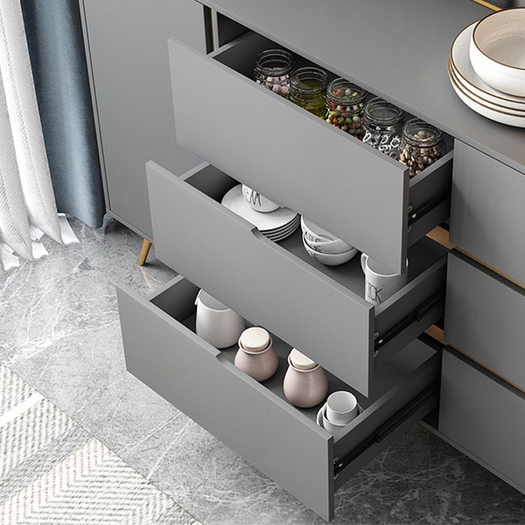 Gemanipuleerde houten sideboard tafel modern buffet dressoir voor keuken