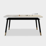 Traditional Luxury Rectangle Dining Table Solid Wood Black Frame 4 Legs Dining Table Clearhalo 'Dining Tables & Seating' 'Dining Tables' 'dining_table' 'furn' 'furn_dining_table' 'Furniture' 'furniture_dining_table' 'Kitchen & Dining Furniture' 'kitchen' 'kitchen_dining_table' 1200x1200_8924e04a-640d-4dc6-94cb-0a89546df3f8