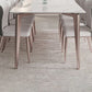 Simplicity Dinette Table Rectangle Stone Dinner Table for Dining Room