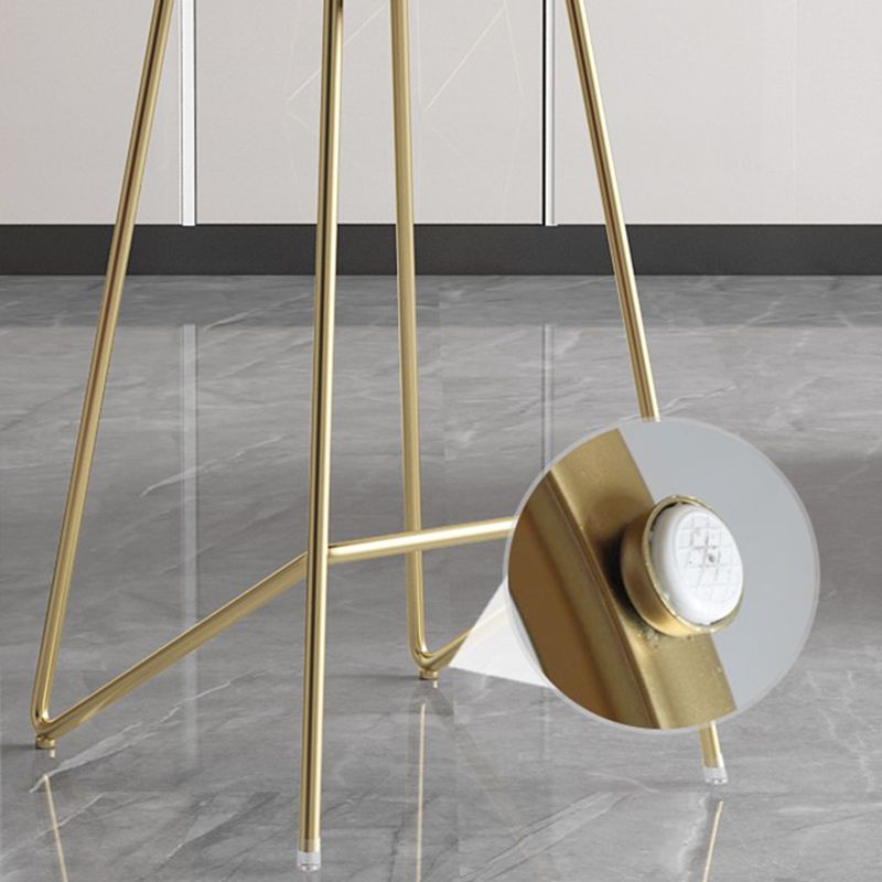 Modern Backrest Armless Counter Stool Iron Bar Stool with Leather Cushion Clearhalo 'Bar Furniture' 'Bar Stools' 'bar_stools' 'furn' 'furn_bar_stools' 'Furniture' 'Kitchen & Dining Furniture' 1200x1200_892758e5-d7f1-4535-b4aa-7e35cb1863ee