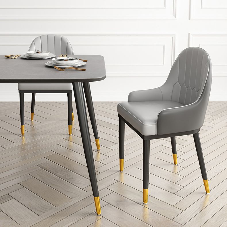 Sintered Stone Dining Table Traditional Luxury 4 Legs Dining Table Clearhalo 'Dining Tables & Seating' 'Dining Tables' 'dining_table' 'furn' 'furn_dining_table' 'Furniture' 'furniture_dining_table' 'Kitchen & Dining Furniture' 'kitchen' 'kitchen_dining_table' 1200x1200_8927b6a6-3973-4743-a23b-fbdb4a107136