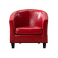 Faux Leather Accent Chair 28.34" L x 28.34" W x 25.59" H Barrel Chair Clearhalo 'Accent Chairs' 'accent_chairs' 'Chairs & Seating' 'furn' 'furn_accent_chairs' 'Furniture' 'Living Room Furniture' 1200x1200_89287b3b-7bd8-4bfb-ac62-555b936b4eb6